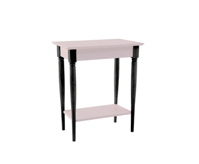 MAMO konsolbord med hylde 65x35cm Pink sorte ben