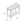 MAMO Konsolbord med hylde 85x35cm Hvide Grå Sorte Ben
