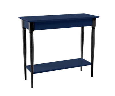 MAMO konsolbord med hylde 85x35 cm Marineblå sorte ben
