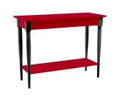 MAMO konsolbord med hylde 105x35cm Rød sorte ben