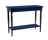 MAMO konsolbord med hylde 105x35cm Marineblå sorte ben