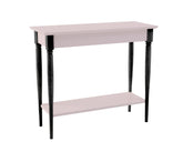 MAMO konsolbord med hylde 105x35 cm Pink Sorte ben