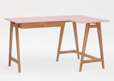 LUKA Hjørneskrivebord B 135cm x D 85cm / Pink Eg Højre Side