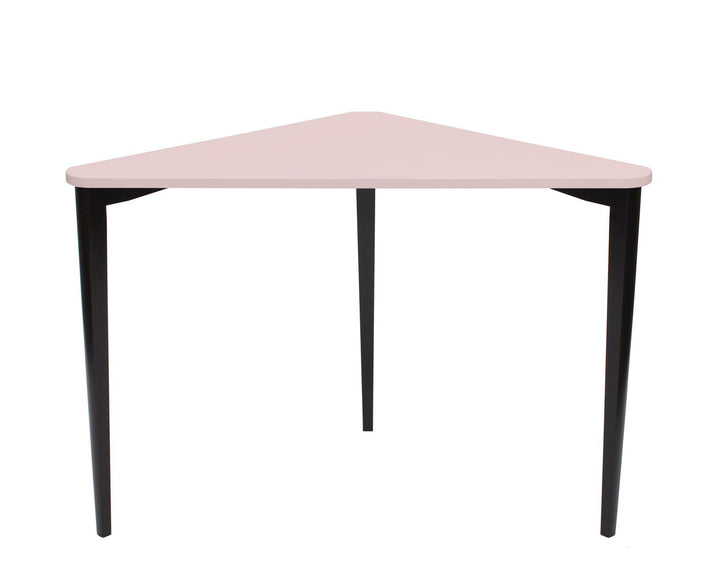 NAJA Hjørneskrivebord B114 x L85 x H75cm Pink Sorte Ben