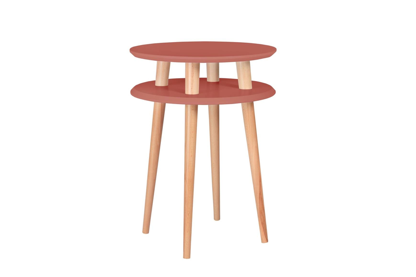 UFO Sidebord diameter 45cm x H 61cm Antik pink