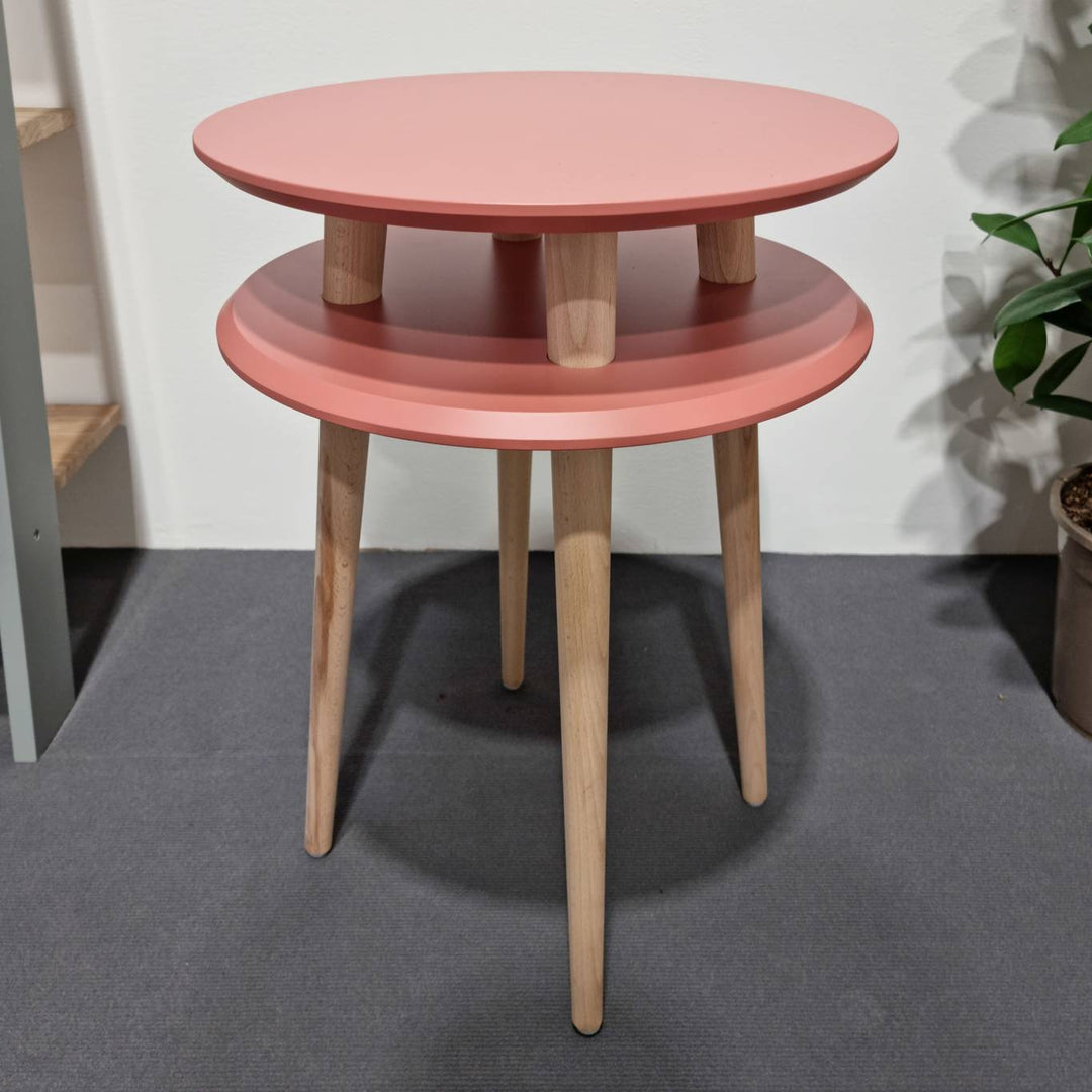 UFO Sidebord diameter 45cm x H 61cm Antik pink