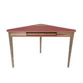ASHME Hjørneskrivebord 114x85x85cm - Antik pink