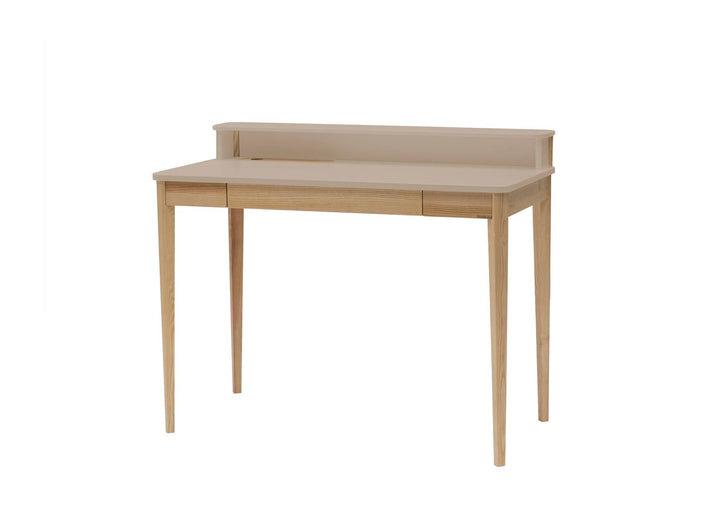 ASHME Skrivebord B 110 x D 56 x H 75 cm - Brun Beige