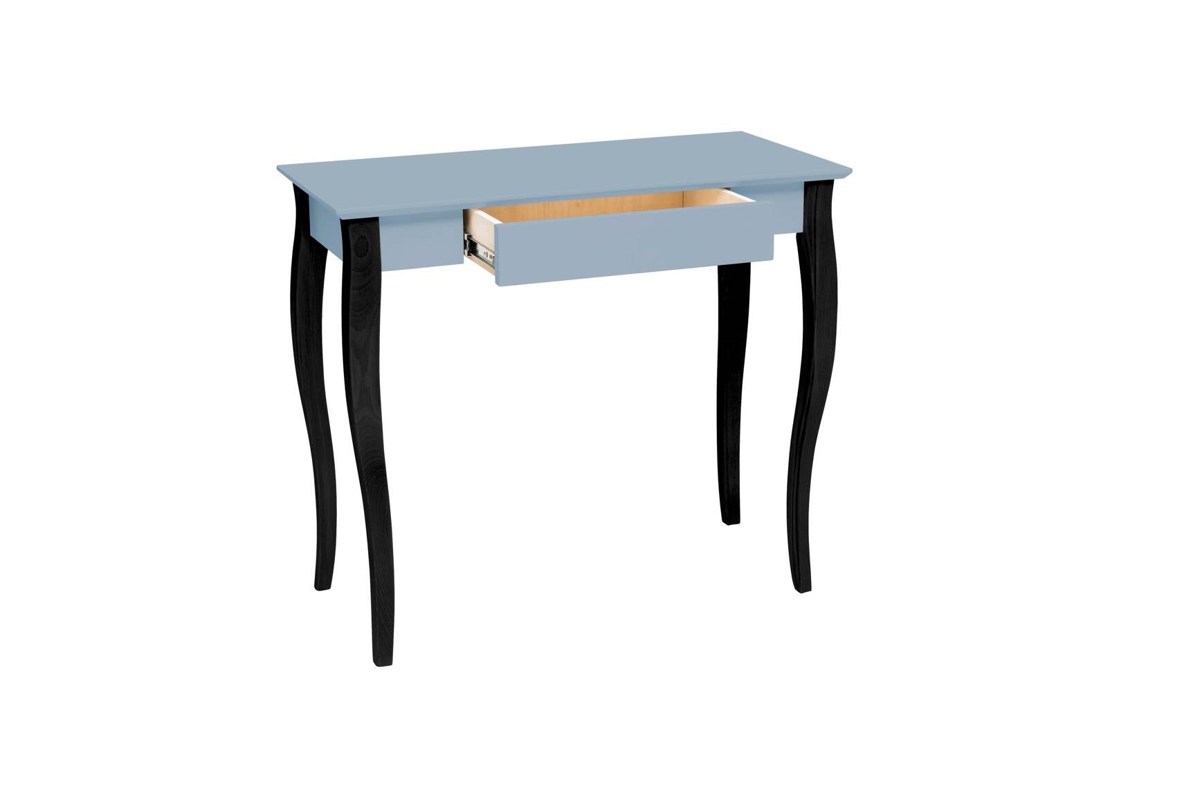 LILLO Skrivebord 85x40cm Sorte Ben / Gentle Blue