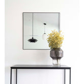 Jersey Spejl - Spejl i stål, sort, 60x60 cm