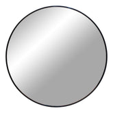Madrid Spejl - Spejl i aluminium, sort, Ø80 cm