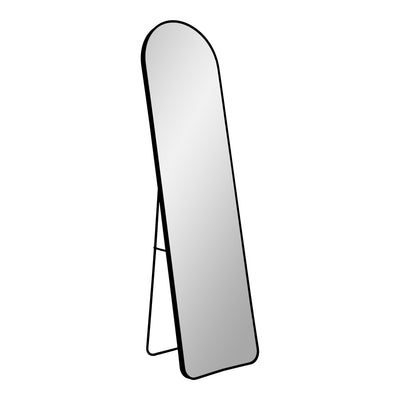Madrid Spejl - Spejl i aluminium, sort, 40x150 cm