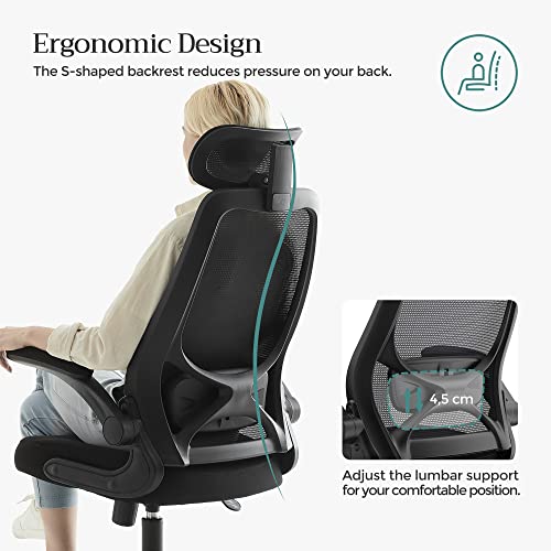 Fuld Ergonomisk Komfort: Kontorstol med justerbar nakke, armlæn & vippefunktion