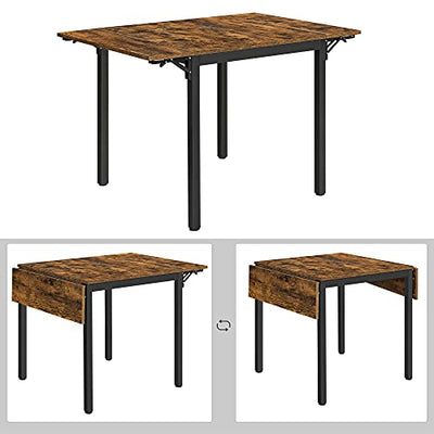 Spisebord til 2-4 personer - Rustikt design i brun og sort