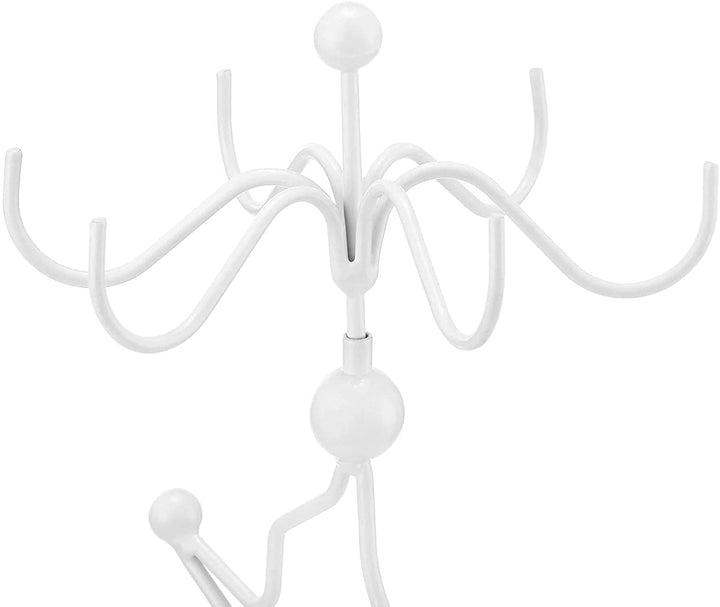 Smykkestativ / dekorativt display til smykker, 34 cm, hvid