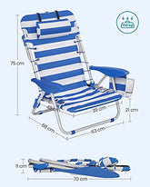 Komfort & Funktion! Sammenklappelig strandstol - nem at tage med