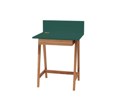 LUKA Skrivebord 65x50cm med Skuffe Eg Grøn