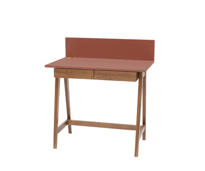 LUKA Skrivebord 85x50cm med Skuffe Eg Antik pink