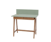 LUKA Skrivebord 85x50cm med Skuffe Eg Sage Grøn