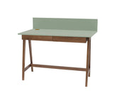 LUKA Skrivebord 110x50cm med Skuffe Eg Sage Grøn