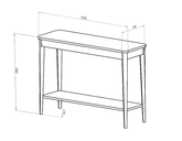 ASHME Konsolbord 105x35cm - Gul