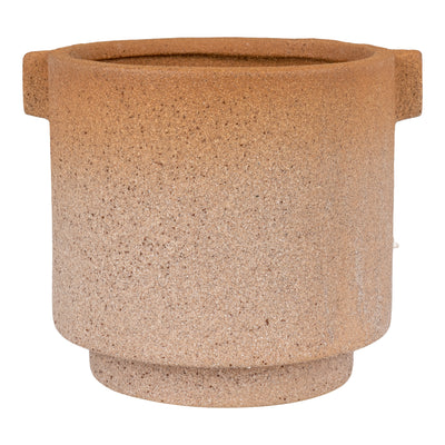 Urtepotte - Urtepotte i keramik, brændt orange, rund, Ø13x13 cm