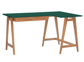 LUKA Hjørneskrivebord B 135cm x D 85cm Grøn Eg Højre Side
