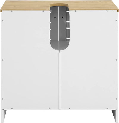 Underskab til vask / badeværelsesskab i skandinavisk stil, 60x30x59 cm, hvid