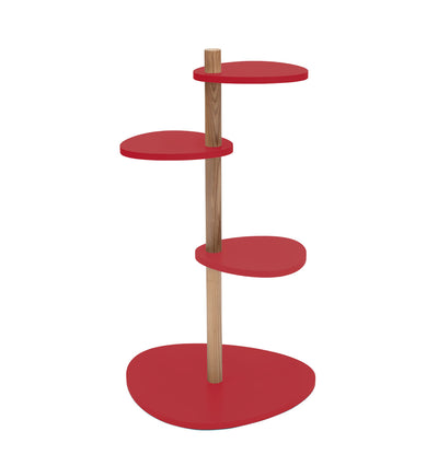 MAGLA 3-lags Asketræ Plant Stand B55 x H91cm Pure Red
