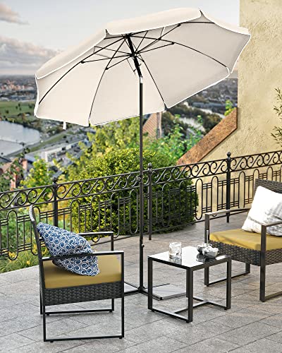 Parasol, 160 cm, UPF 50+ solbeskyttelse, beige