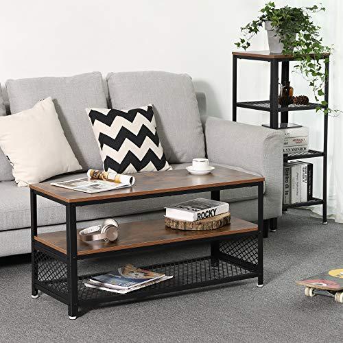 a living room with a couch and a coffee table 