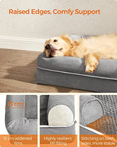 Hundeseng ortopædisk sofa, vaskbar, skridsikker, grå