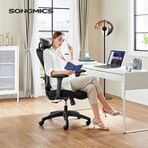Ekstra Støtte & Komfort: Justerbar kontorstol i mesh til 150 kg