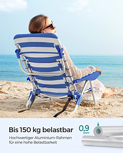 Komfort & Funktion! Sammenklappelig strandstol - nem at tage med