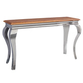 Konsol bord massivt træ 130 cm hall bord skænk moderne skrivebord - Lammeuld.dk