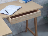LUKA Ask L-formet skrivebord B115cm x D85cm venstrestillet