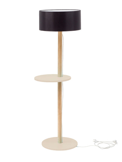 UFO Gulvlampe 45x150cm Brun Beige / Sort Lampeskærm