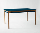 ZEEN Udtræksbord med hylde 200x90x75cm Petrol Blue
