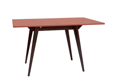 KONVOLUT Udtrækkeligt Spisebord 90x65cm Antik pink Valnød