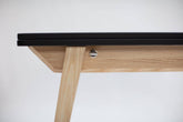 KONVOLUT Udtrækbart Spisebord 90x65cm Hvid valnød