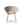 Spisebordsstol i fløjl, beige køkkenstol med gyldne ben
