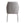 Spisebordsstol, polstret i lysegrå stof og metal, sølvfarvet ben