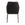 Designer spisebordstol / køkkenstol i sort kunstlæder og metal