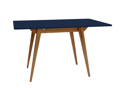 KONVOLUT Udtrækkeligt Spisebord 90x65cm Marineblå Eg