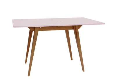 KONVOLUT Udtrækkeligt Spisebord 90x65cm Pulver Pink Eg
