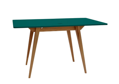 KONVOLUT Udtrækkeligt Spisebord 90x65cm Havgrøn Eg