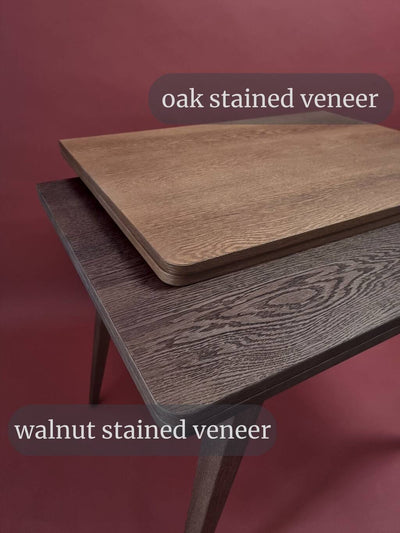 KONVOLUT Udtrækkeligt spisebord 90x65cm Valnøddesort ben