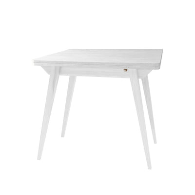 KONVOLUT Udtrækkeligt Spisebord 90x65cm Hvidbejdset plade