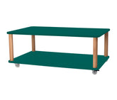 ASHME Sofabord med Hjul 64x105cm Søgrøn
