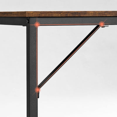 Moderne og enkelt skrivebord, brun